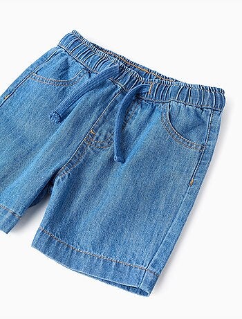 Short midi en jean à enfiler