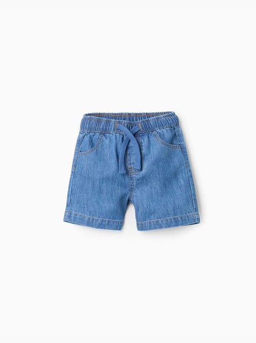 Short midi en jean à enfiler - Kiabi