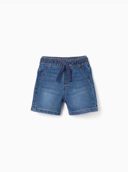 Short midi en jean avec cordon de serrage - Kiabi