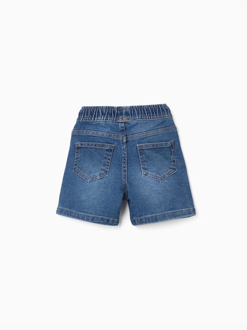 Short midi en jean avec cordon de serrage - Kiabi