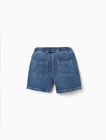 Short midi en jean avec cordon de serrage