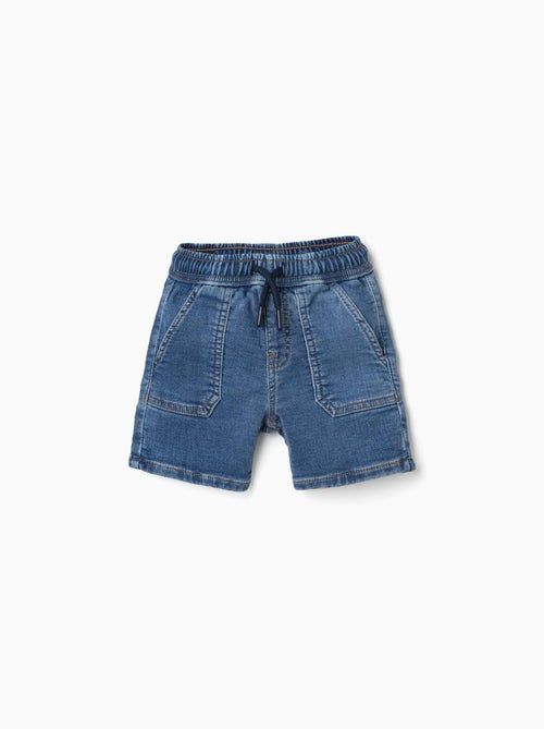 Short midi en jean avec cordon de serrage - Kiabi
