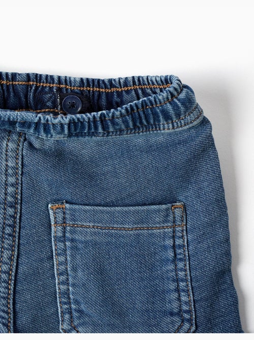 Short midi en jean avec cordon de serrage - Kiabi