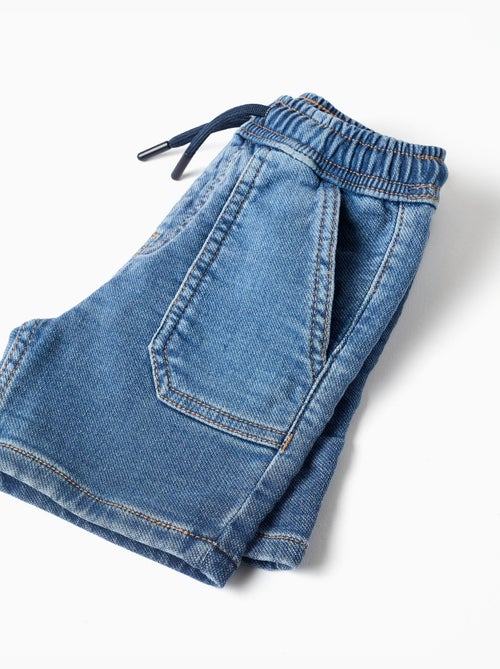Short midi en jean avec cordon de serrage - Kiabi
