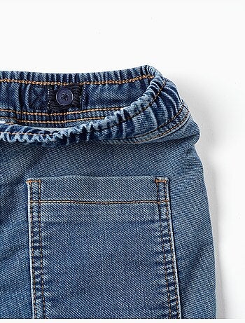 Short midi en jean avec cordon de serrage