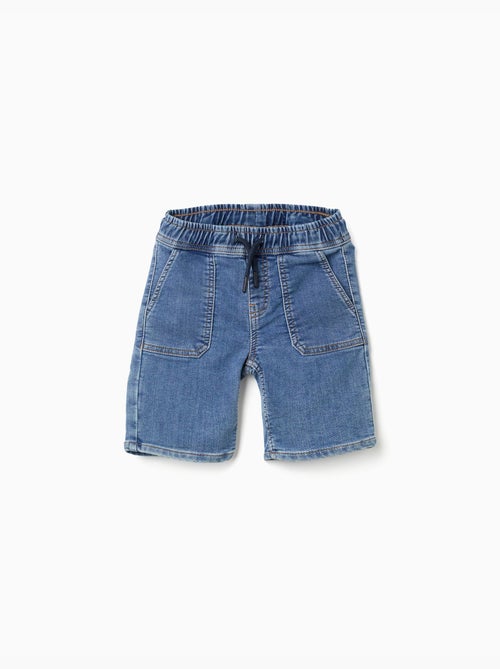 Short midi en jean avec cordon de serrage - Kiabi