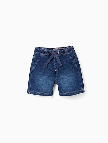 Short midi en jean avec cordon de serrage