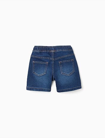 Short midi en jean avec cordon de serrage