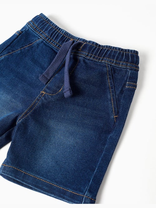 Short midi en jean avec cordon de serrage - Kiabi