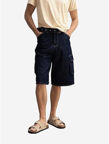 Short midi en jean coupe décontractée avec poches giesto