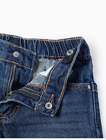 Short midi en jean de coton avec poches