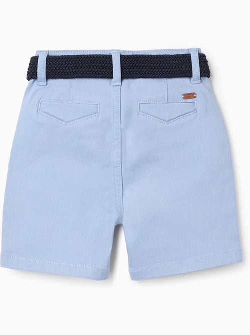 Short midi en sergé avec ceinture - Kiabi