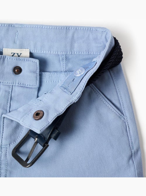 Short midi en sergé avec ceinture - Kiabi