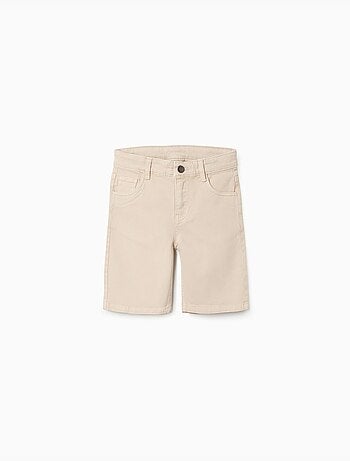 Short midi en sergé avec cinq poches