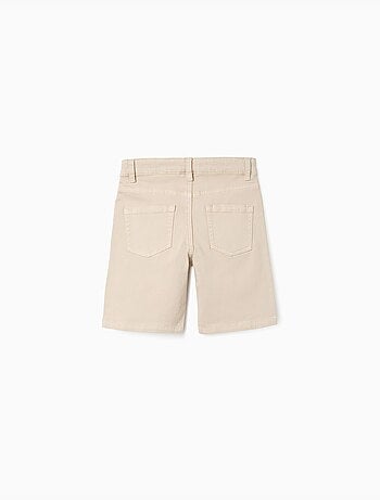 Short midi en sergé avec cinq poches