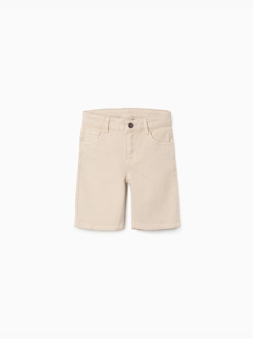 Short midi en sergé avec cinq poches - Kiabi