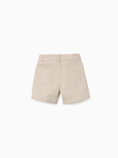 Short midi en sergé avec cinq poches - Kiabi