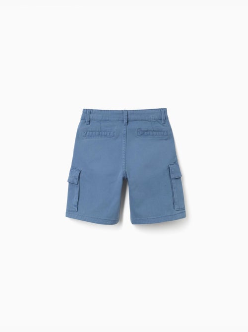 Short midi en sergé avec poches cargo - Kiabi