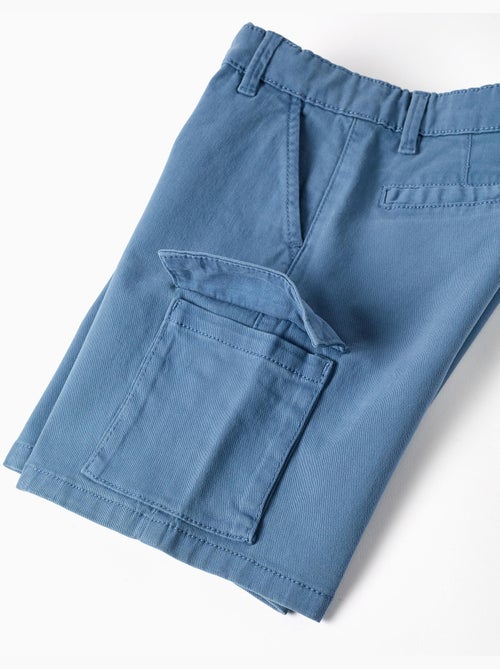 Short midi en sergé avec poches cargo - Kiabi