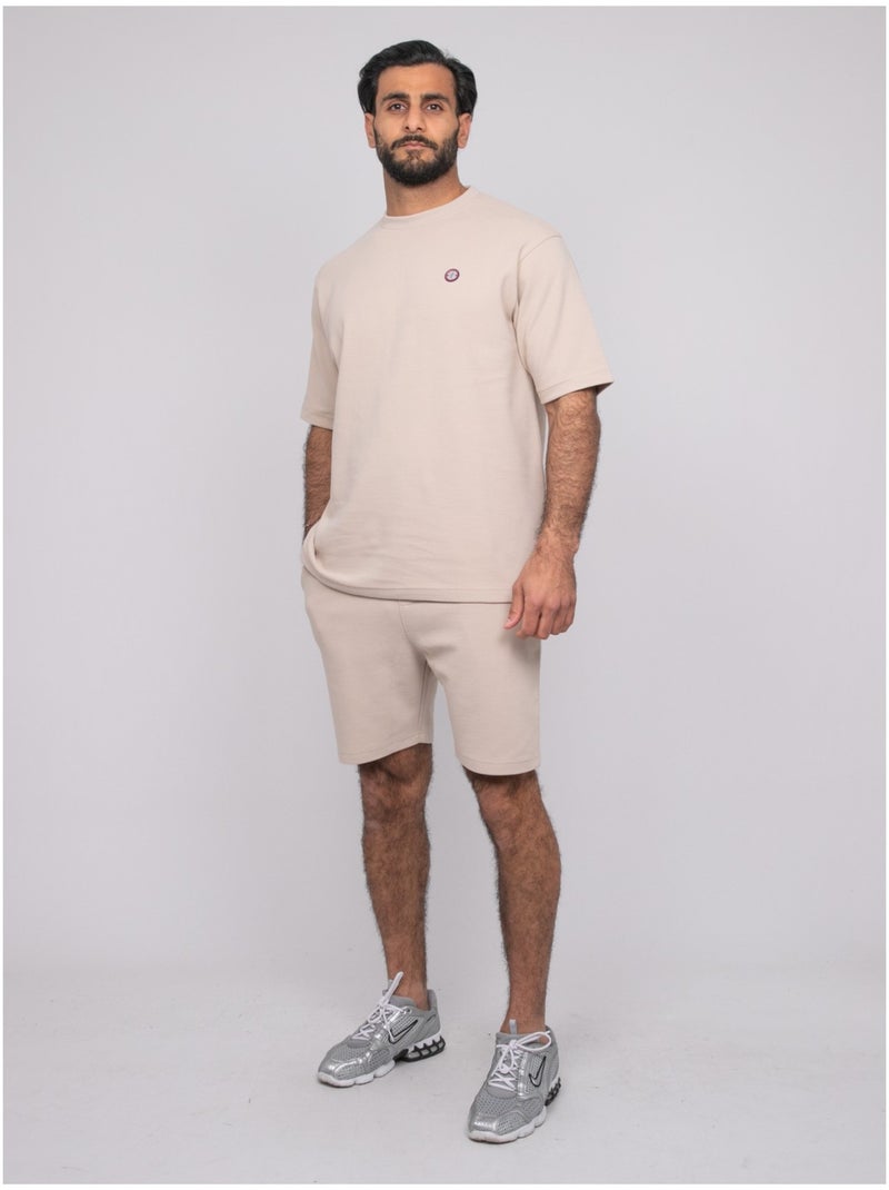 Short molleton BEMAXIN Beige - Kiabi
