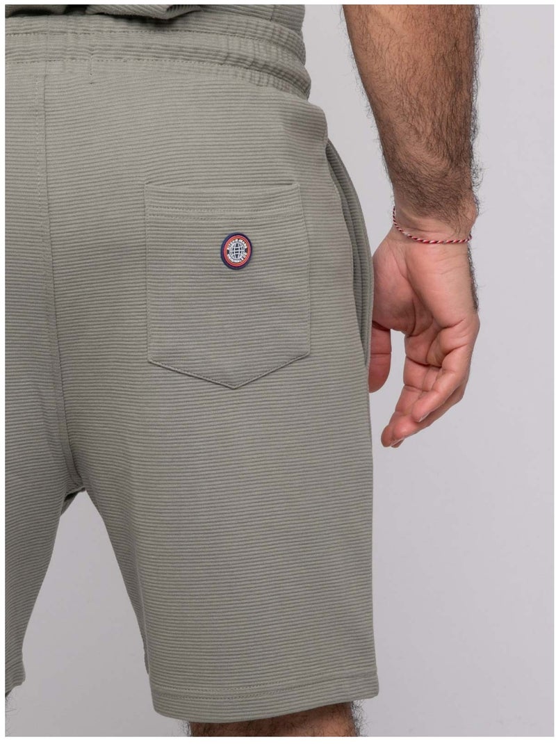 Short molleton BEMAXIN Vert kaki clair - Kiabi