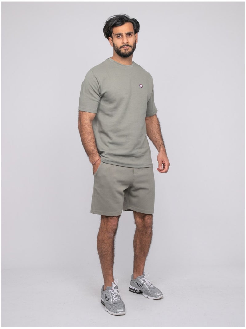 Short molleton BEMAXIN Vert kaki clair - Kiabi