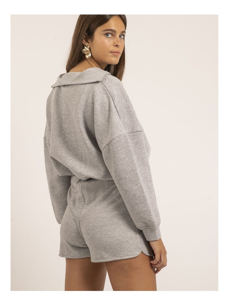 Short molleton XONARA Gris - Kiabi