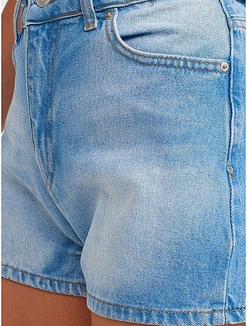 Short mom en denim de coton taille haute dilvin