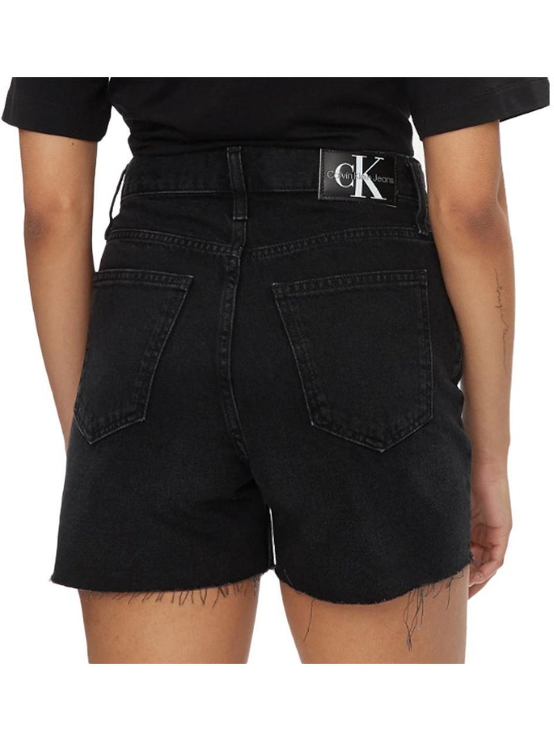 Short Mom Femme Calvin Klein Jeans Noir - Kiabi