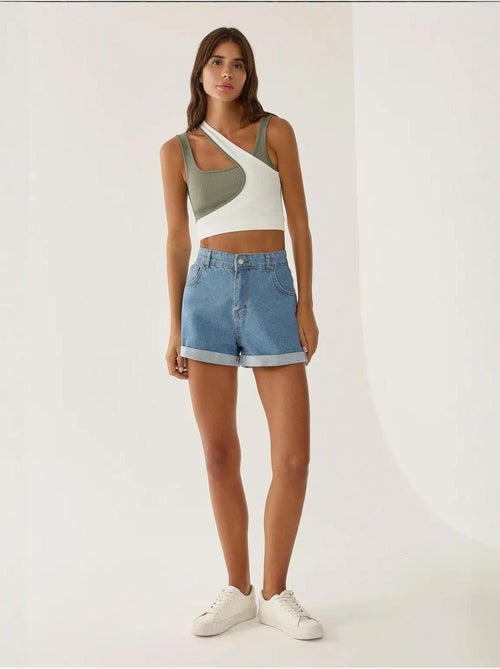 Short Mom Fit à revers - Kiabi