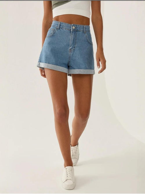 Short Mom Fit à revers - Kiabi