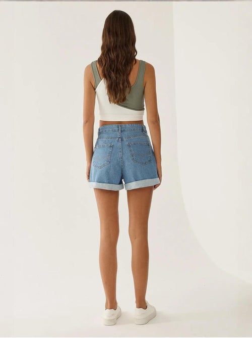 Short Mom Fit à revers - Kiabi