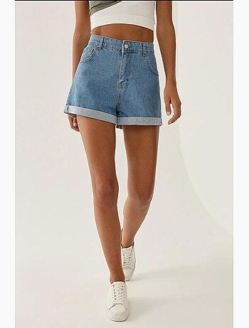 Short mom fit à revers hiccup