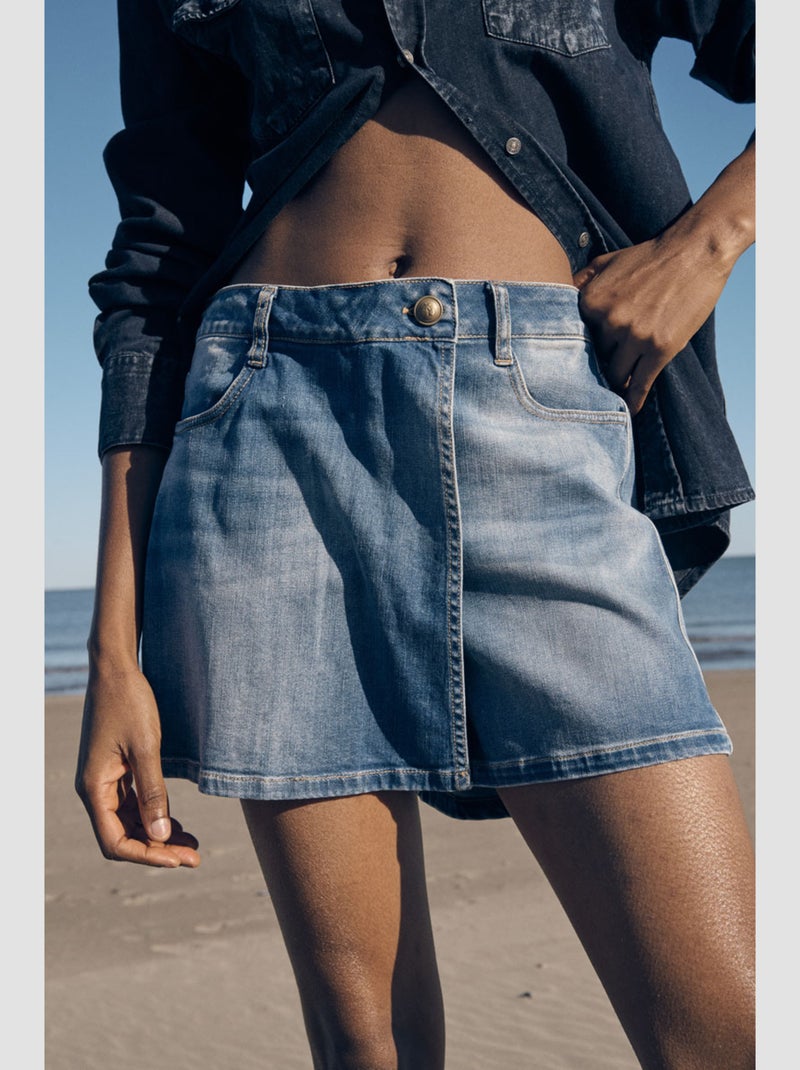 Short MONACO en jeans 'Le Temps Des Cerises' Bleu - Kiabi