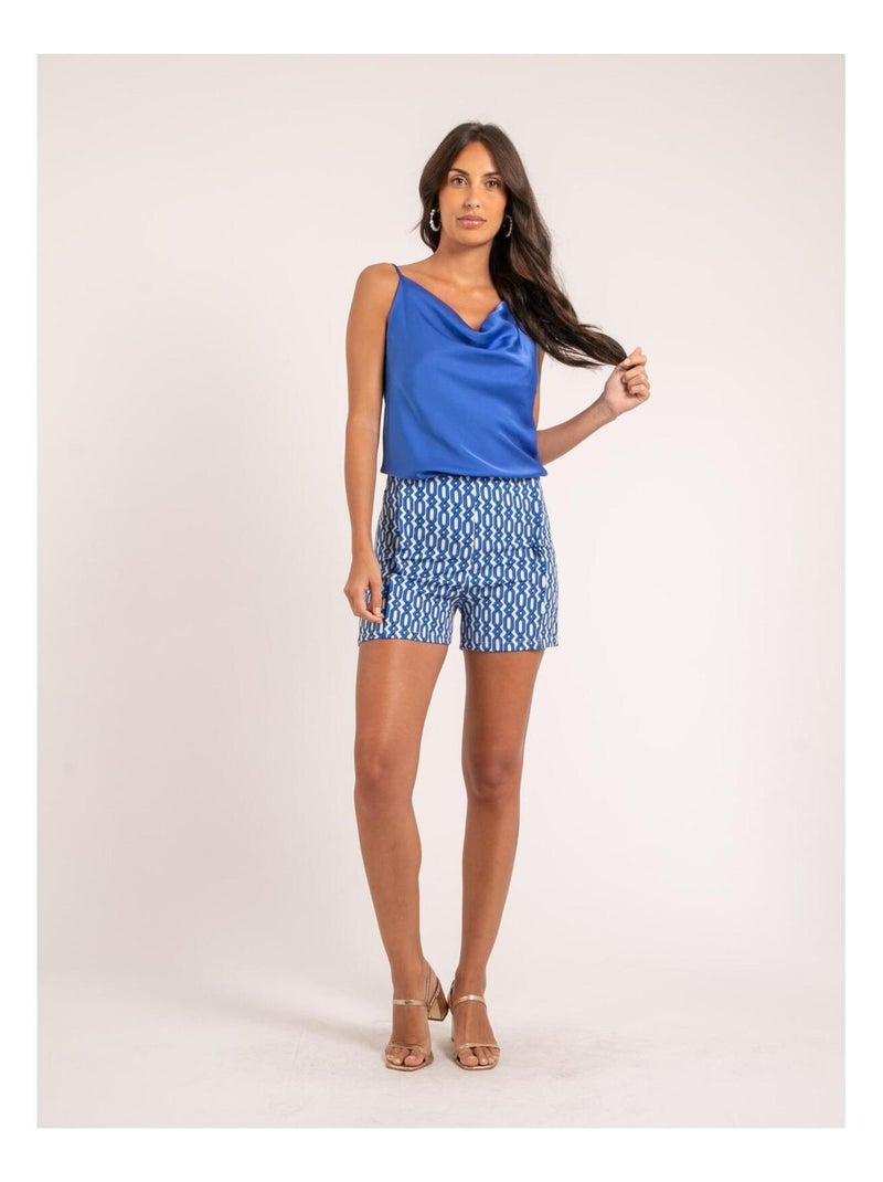 Short motifs XOUTY Bleu - Kiabi