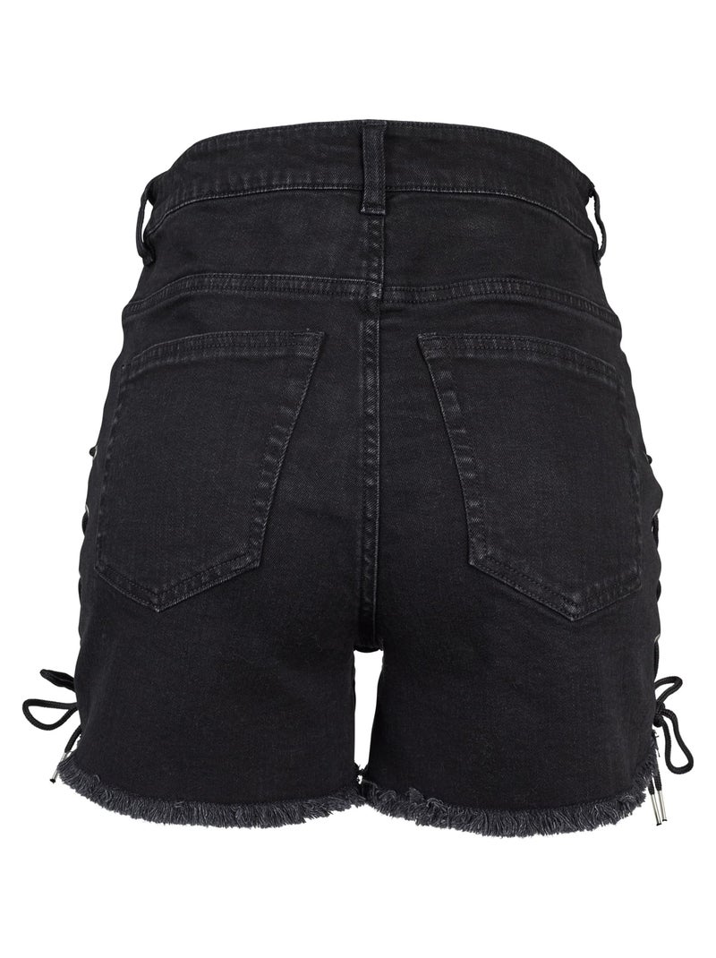 Short motif/style à lacets - urban classics Noir - Kiabi