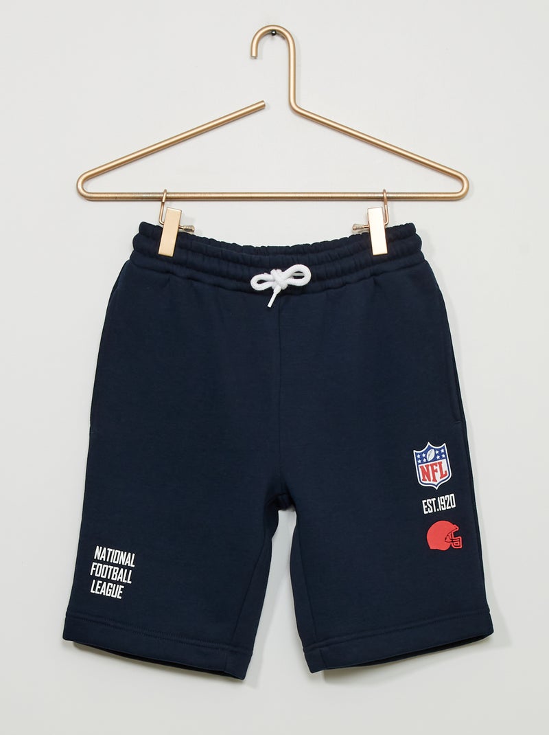Short  'NFL' en molleton Bleu - Kiabi