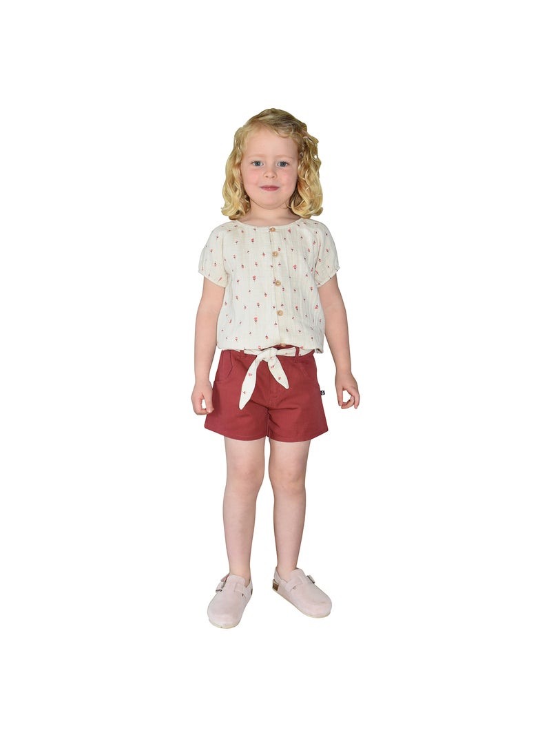 SHORT NOUR ENFANT Rouge - Kiabi