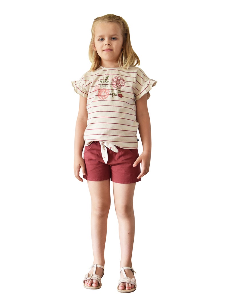 SHORT NOUR ENFANT Rouge - Kiabi