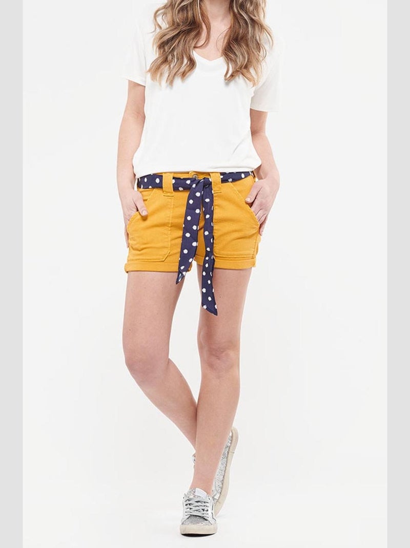 Short OLSEN 'Le Temps Des Cerises' Jaune - Kiabi