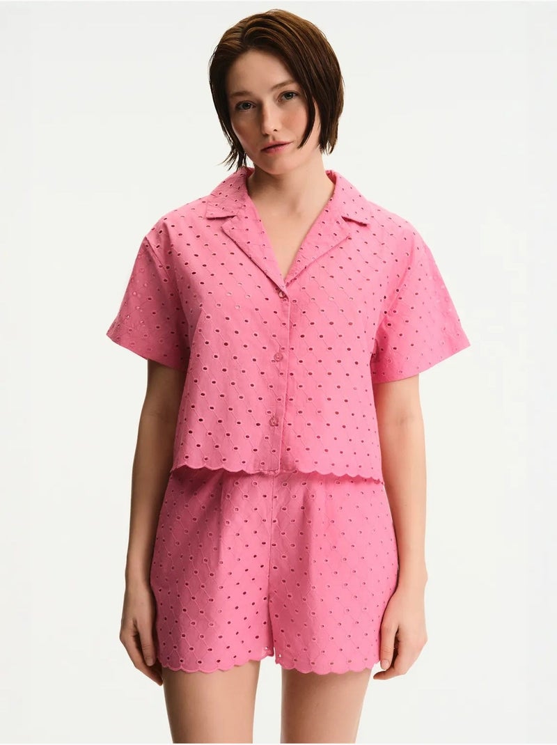 Short oriana penti Rose fluo/Solinotes - Kiabi