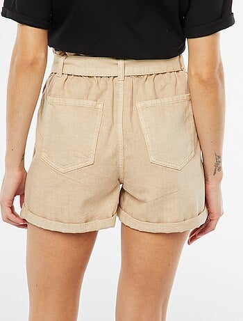 Short Paperbag avec ceinture