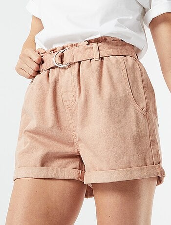 Short Paperbag avec ceinture