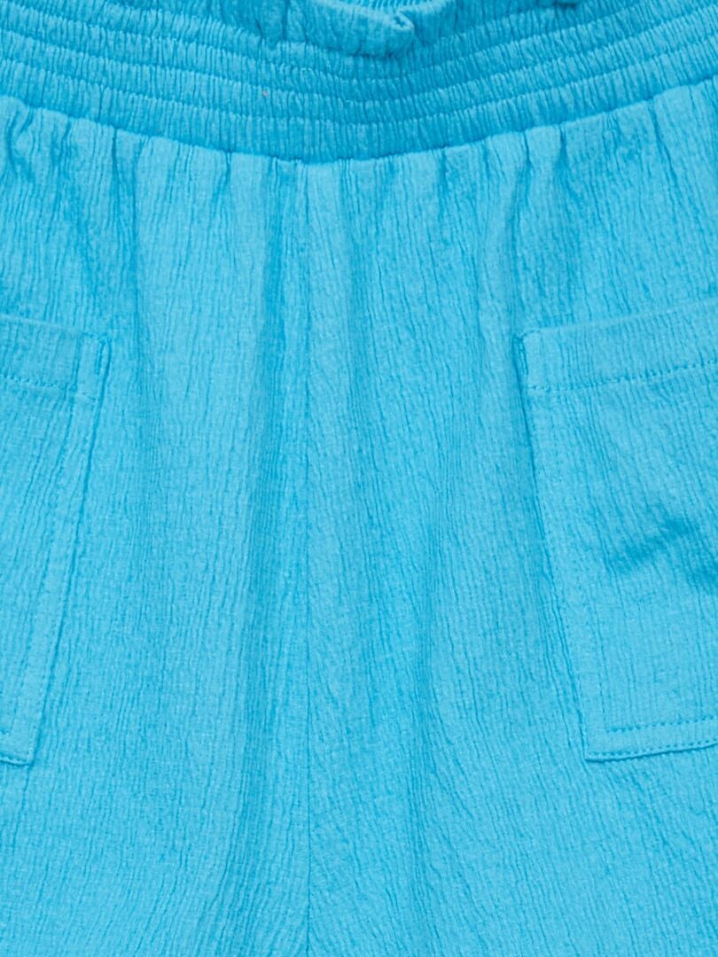 Short paperbag Bleu - Kiabi