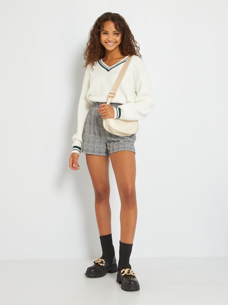 Short paperbag Gris - Kiabi