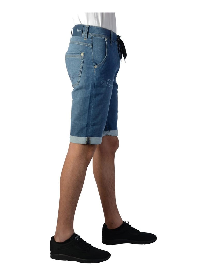 Short Pepe Jeans Enfant Snippet Runner Bleu - Kiabi