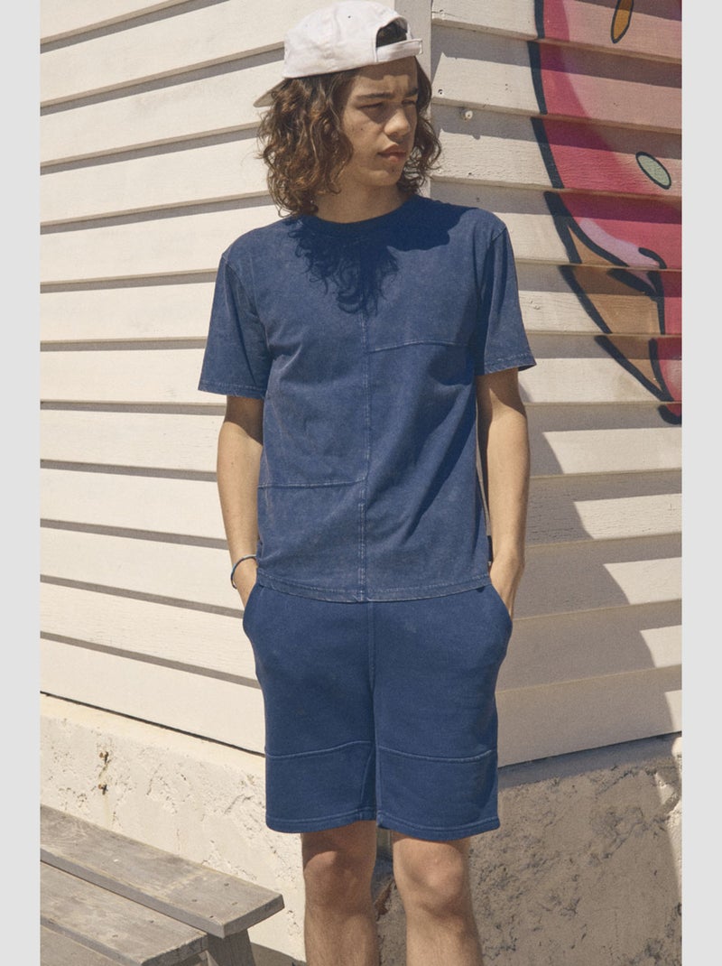 Short POPBO 'Le Temps Des Cerises' Bleu - Kiabi