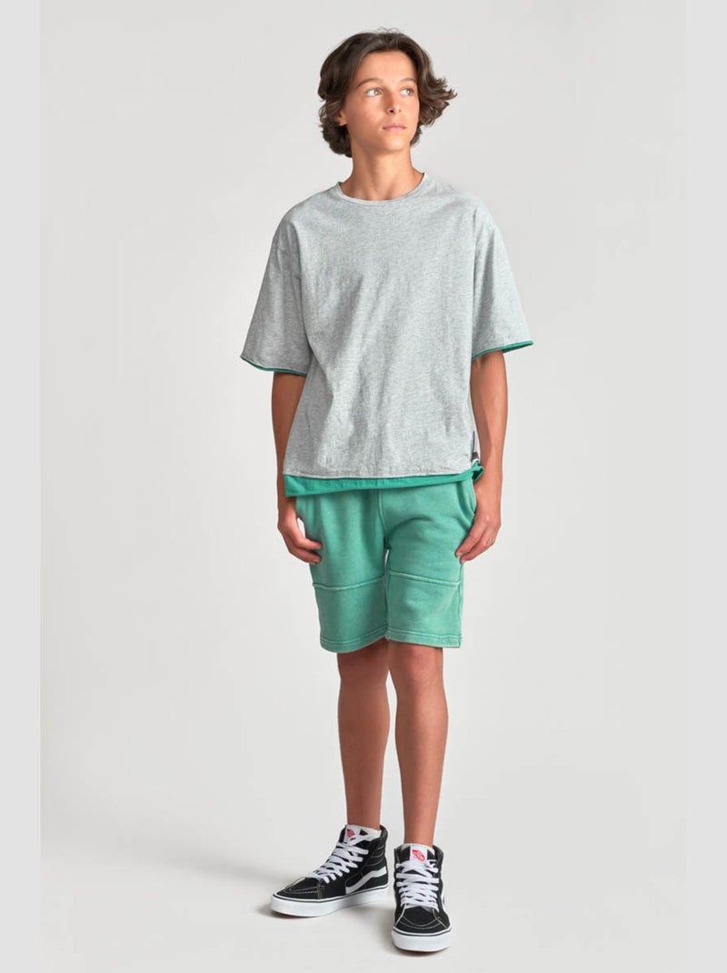 Short POPBO 'Le Temps Des Cerises' Vert - Kiabi