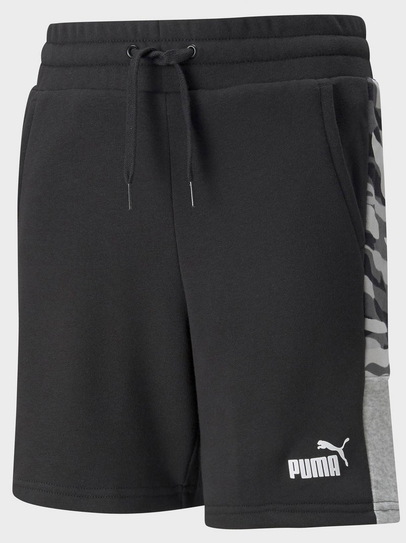 Short 'Puma' en molleton Noir - Kiabi