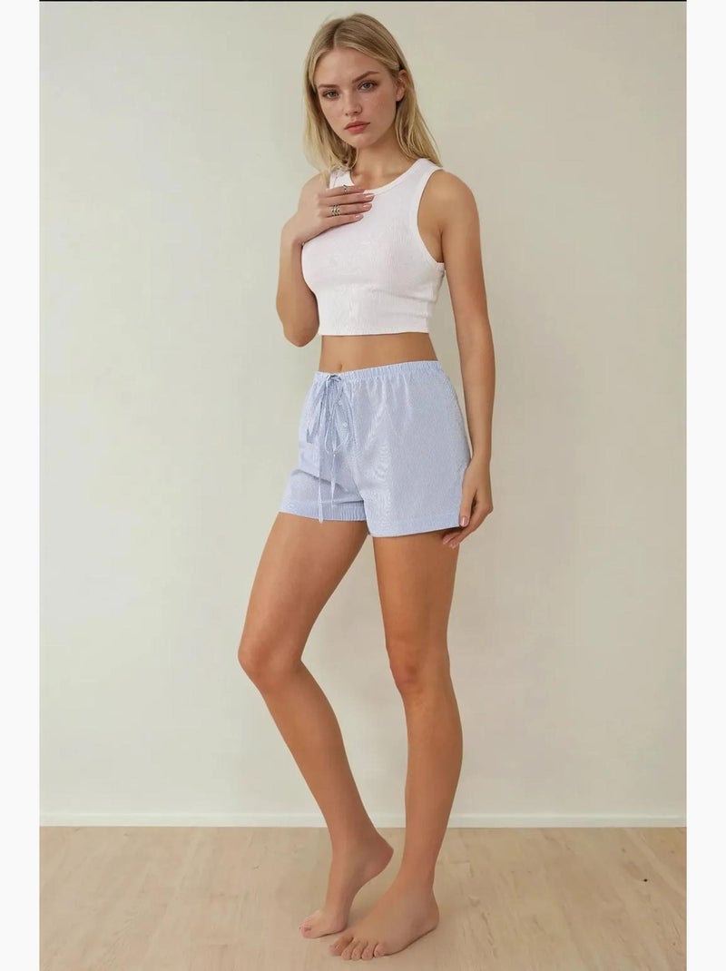 Short rayé coupe décontractée hiccup Bleu - Kiabi